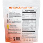 HLTH Code Metabolic Master Pack back package with Supplement Facts